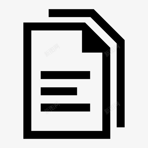 复制文档副本图标svg_新图网 https://ixintu.com 副本 复制 文件 文档 粘贴 纸张
