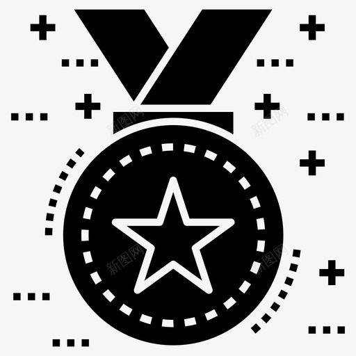 徽章成就奖励图标svg_新图网 https://ixintu.com 勋章 奖励 徽章 成功 成就 生活技能雕文图标