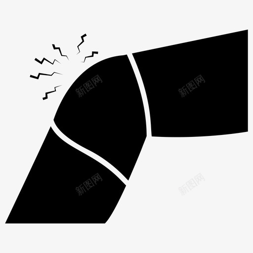 膝盖绷带事故关节受伤图标svg_新图网 https://ixintu.com 人体 各部 固体 图标 弯曲 损伤 物理 疼痛 绷带 膝盖 部位