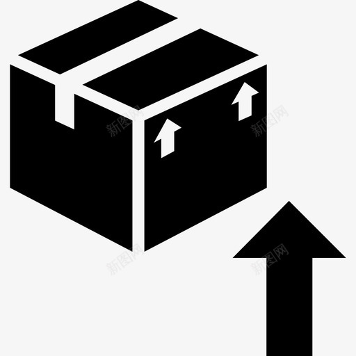 上传包盒子传送图标svg_新图网 https://ixintu.com 上传 下载 传送 盒子