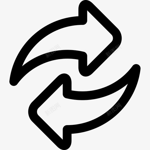 交换通信129线性图标svg_新图网 https://ixintu.com 交换 线性 通信