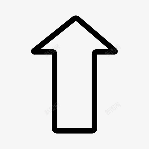 箭头方向指向图标svg_新图网 https://ixintu.com 向上 指向 方向 箭头