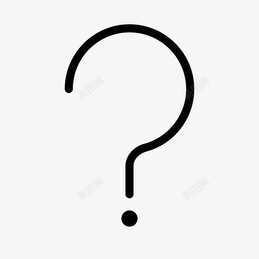 问号询问帮助图标svg_新图网 https://ixintu.com 大纲 存储 帮助 询问 问号
