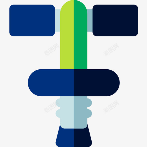 Pogo棒儿童玩具3扁平图标svg_新图网 https://ixintu.com Pogo 儿童玩具 扁平