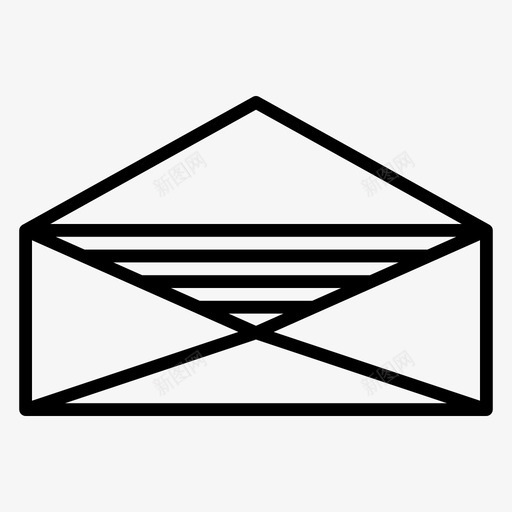 电子邮件纸张阅读图标svg_新图网 https://ixintu.com 办公室 工作 文具 电子邮件 纸张 阅读