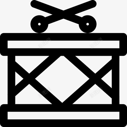 鼓月面新的图标svg_新图网 https://ixintu.com 新的 月面 鼓