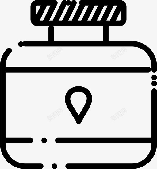 罐子瓶子奶油图标svg_新图网 https://ixintu.com 化妆品 奶油 瓶子 罐子