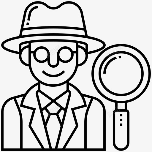 侦探犯罪证据图标svg_新图网 https://ixintu.com 侦探 犯罪 秘密 职业 证据 间谍