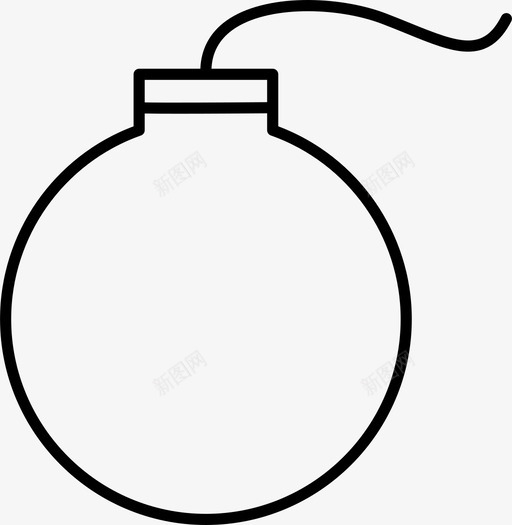 炸弹爆炸物物体图标svg_新图网 https://ixintu.com 炸弹 爆炸物 物体