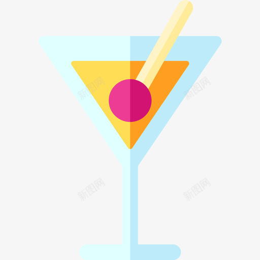 鸡尾酒新年45平淡图标svg_新图网 https://ixintu.com 平淡 新年45 鸡尾酒