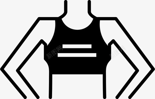 苗条身材胸部图标svg_新图网 https://ixintu.com 减肥 胸部 苗条 身材 部位