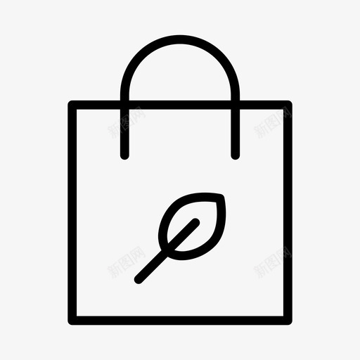 环保袋纸袋购物袋图标svg_新图网 https://ixintu.com 环保袋 纸袋 购物袋