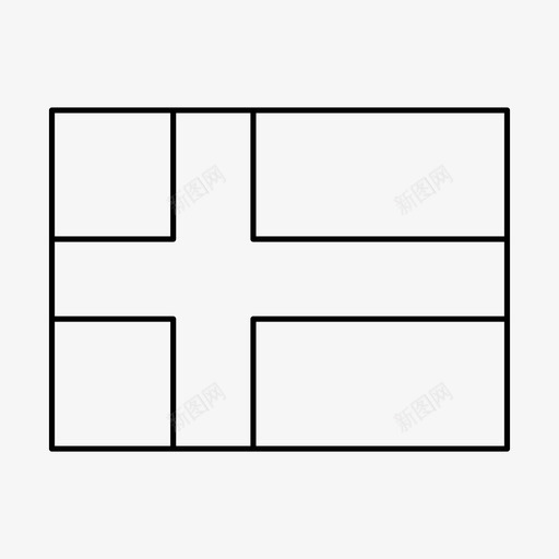 芬兰国旗国家世界国旗图标svg_新图网 https://ixintu.com 世界国旗 国家 芬兰国旗