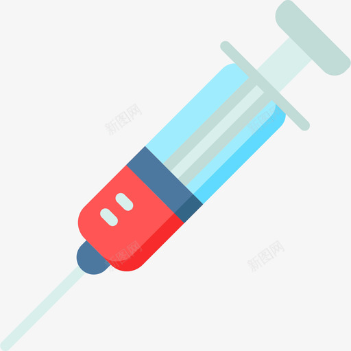 注射器献血18扁平图标svg_新图网 https://ixintu.com 扁平 注射器 献血18