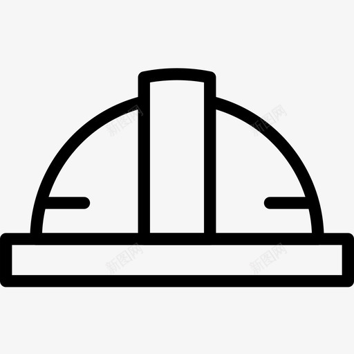 头盔96结构线形图标svg_新图网 https://ixintu.com 头盔 线形 结构