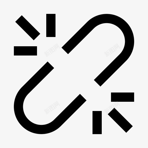 取消链接断开文本编辑器图标svg_新图网 https://ixintu.com 取消 文本 断开 编辑器 链接