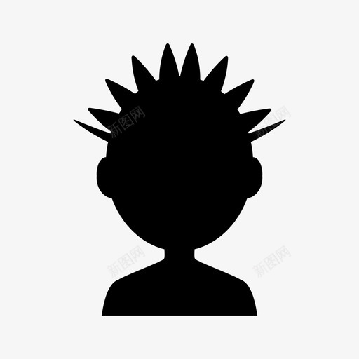 人类化身朋克图标svg_新图网 https://ixintu.com 人类 化身 朋克 用户