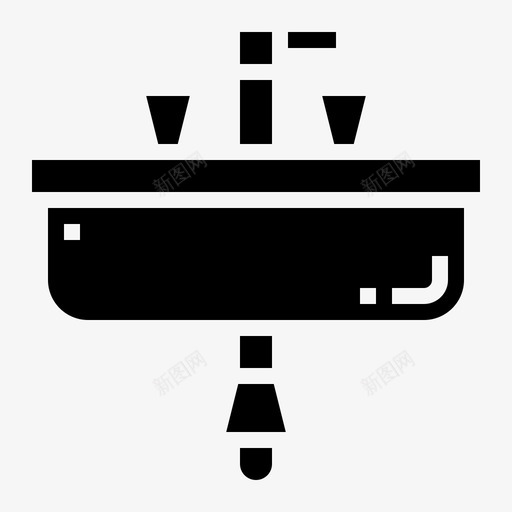 水槽浴室洗衣机图标svg_新图网 https://ixintu.com 水 水槽 水管工 洗衣机 浴室