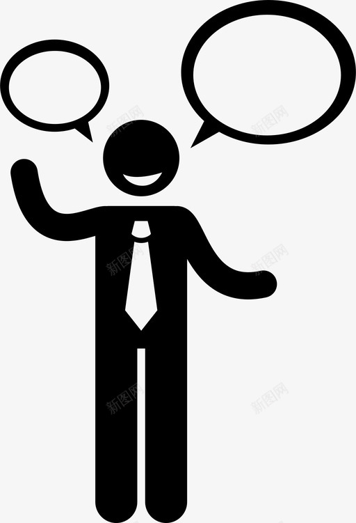 能言善辩友好善于交际图标svg_新图网 https://ixintu.com 交际 人的 会说 友好 商人 善于 态度 性格 能言善辩 行为 说话