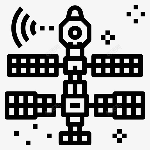 空间天文学星系图标svg_新图网 https://ixintu.com 天文学 技术 星系 空间 空间站 空间轮廓