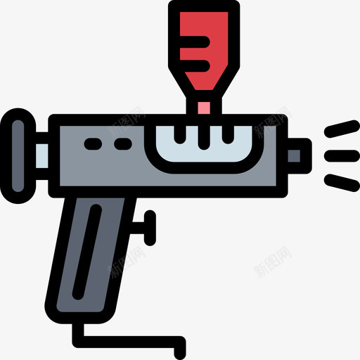 喷枪汽车服务29线性颜色图标svg_新图网 https://ixintu.com 喷枪 汽车服务 线性 颜色