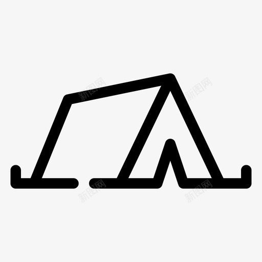 野营帐篷假日帐篷图标svg_新图网 https://ixintu.com 中等 假日 夏季 帐篷 野营 间隙