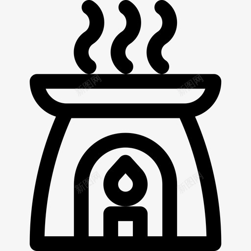 芳香疗法治疗6线性疗法图标svg_新图网 https://ixintu.com 治疗 疗法 线性 芳香