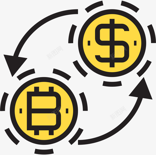 Exchange金融82线性颜色图标svg_新图网 https://ixintu.com Exchange 线性颜色 金融82