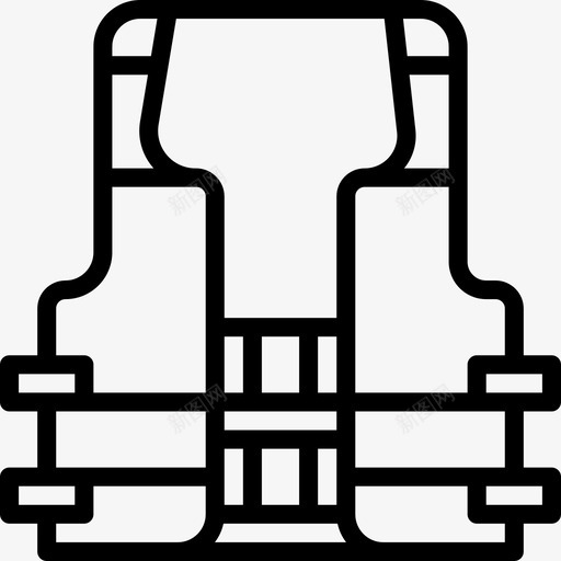 救生衣钓鱼20直线型图标svg_新图网 https://ixintu.com 救生衣 直线 线型 钓鱼
