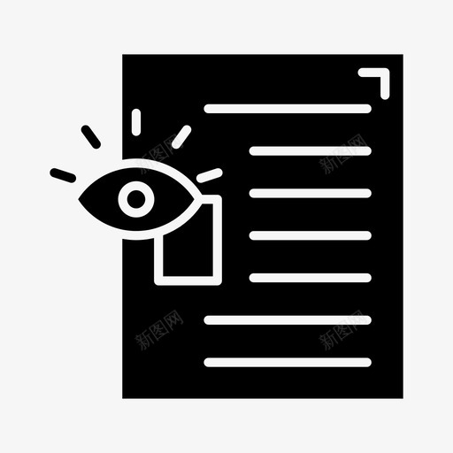 视觉内容广告眼睛图标svg_新图网 https://ixintu.com 广告 眼睛 营销 视觉内容