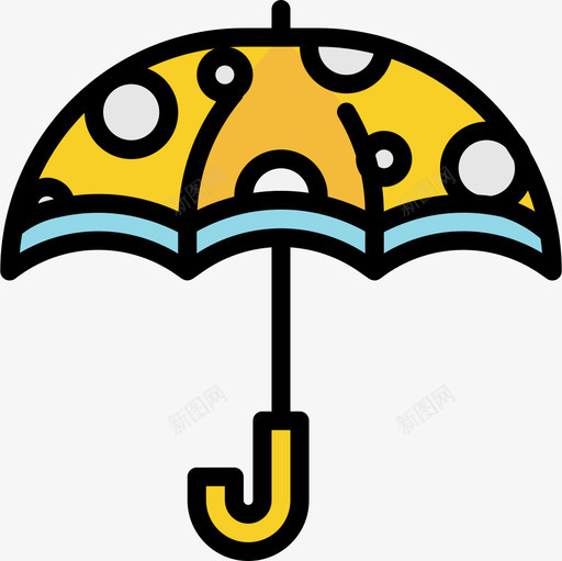 伞秋72线纹色图标svg_新图网 https://ixintu.com 线纹色