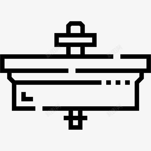 水槽室内15线性图标svg_新图网 https://ixintu.com 室内设计 水槽 线性