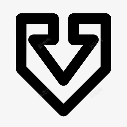 飞机箭头底部箭头Uux线样式图标svg_新图网 https://ixintu.com Uux 底部 样式 箭头 飞机