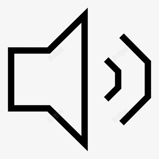 高音量音乐声音图标svg_新图网 https://ixintu.com 声音 扬声器 隔间 音乐 音量 高音量
