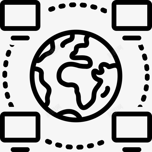 可操作性管理多播图标svg_新图网 https://ixintu.com 可操作性 多播 技术 管理 网络