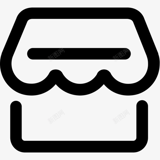 shop-2svg_新图网 https://ixintu.com shop-2 门店 单色