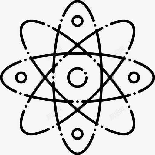 花原子幻灯片图标svg_新图网 https://ixintu.com 原子 太阳花 幻灯片 花
