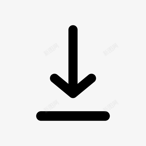 降级下线图标svg_新图网 https://ixintu.com 下拉箭头 下线 下载 下载图标 降级