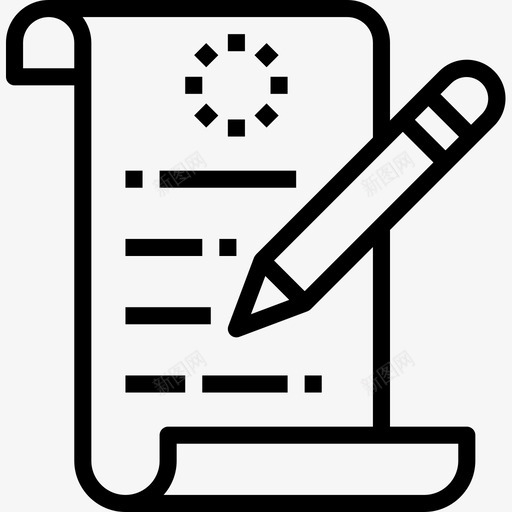 合同gdpr13线性图标svg_新图网 https://ixintu.com gdpr 合同 线性