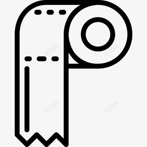 卫生纸美容63线性图标svg_新图网 https://ixintu.com 卫生纸 线性 美容