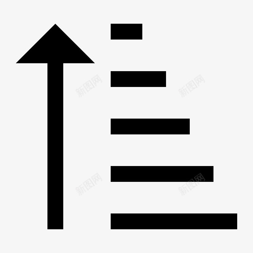 排序列表向上图标svg_新图网 https://ixintu.com 列表 向上 排序 文本 编辑器