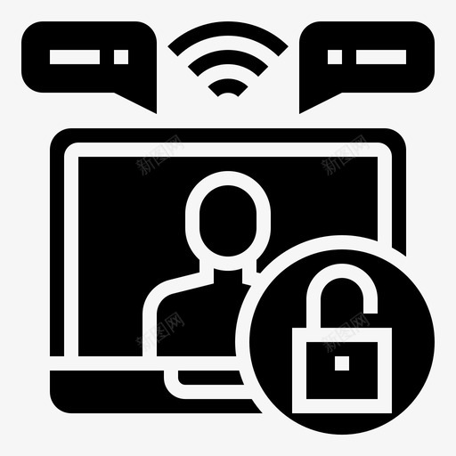个人安全信息个人资料图标svg_新图网 https://ixintu.com 个人安全 个人资料 保护 信息 社会附加标志