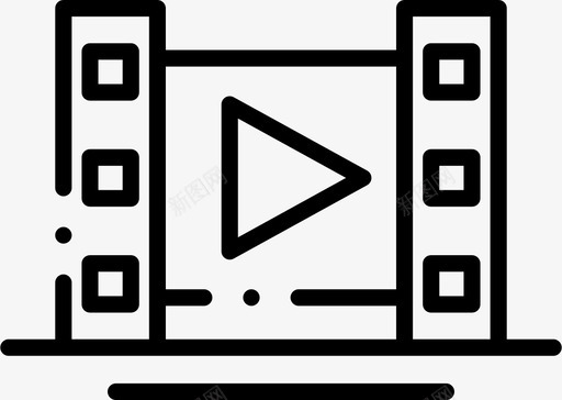 电影娱乐录像图标svg_新图网 https://ixintu.com 娱乐 录像 电影