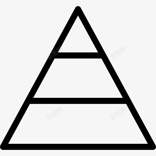 金字塔三角电子商务图标svg_新图网 https://ixintu.com 三角 电子商务 金字塔