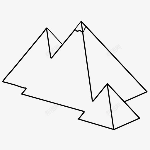 金字塔阿拉伯沙漠图标svg_新图网 https://ixintu.com 埃及 沙漠 金字塔 阿拉伯