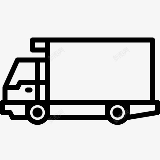货物交货装运图标svg_新图网 https://ixintu.com 交货 卡车 装运 货物 运输