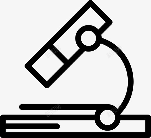显微镜实验室科学图标svg_新图网 https://ixintu.com 实验室 显微镜 科学