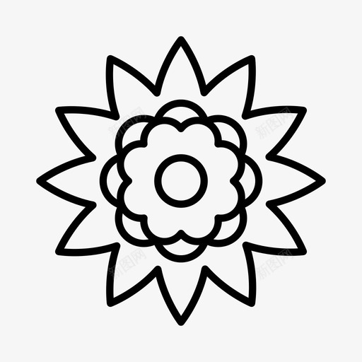 花植物学花匠图标svg_新图网 https://ixintu.com 植物学 花匠 花园