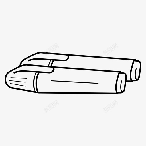 采购产品记号笔荧光笔办公用品图标svg_新图网 https://ixintu.com 产品 办公用品 文具 纸笔 荧光笔 记号 采购
