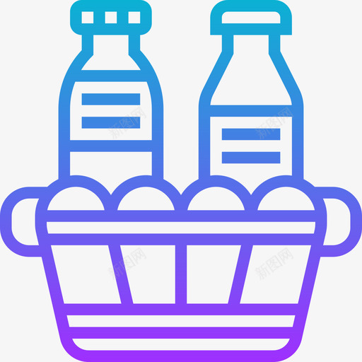 乳制品烧烤和烧烤2梯度图标svg_新图网 https://ixintu.com 乳制品 梯度 烧烤